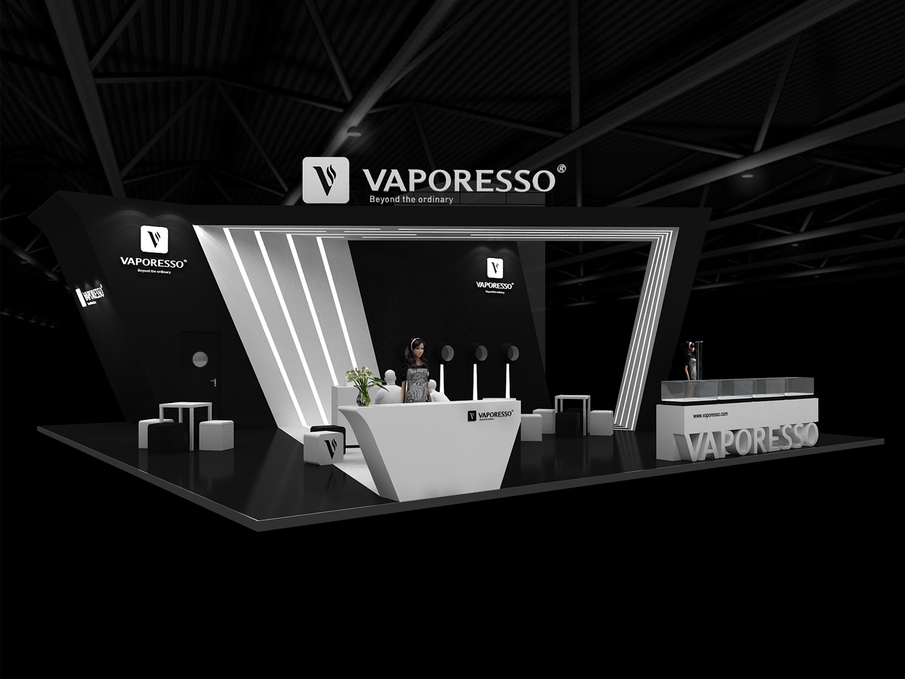 vaporesso電子煙展臺設(shè)計方案