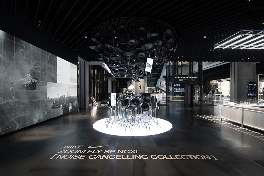 耐克展臺搭建現(xiàn)場